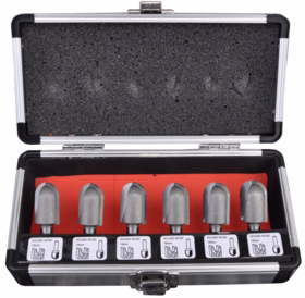 CMT - Hulkehlfræsersæt 6 stk