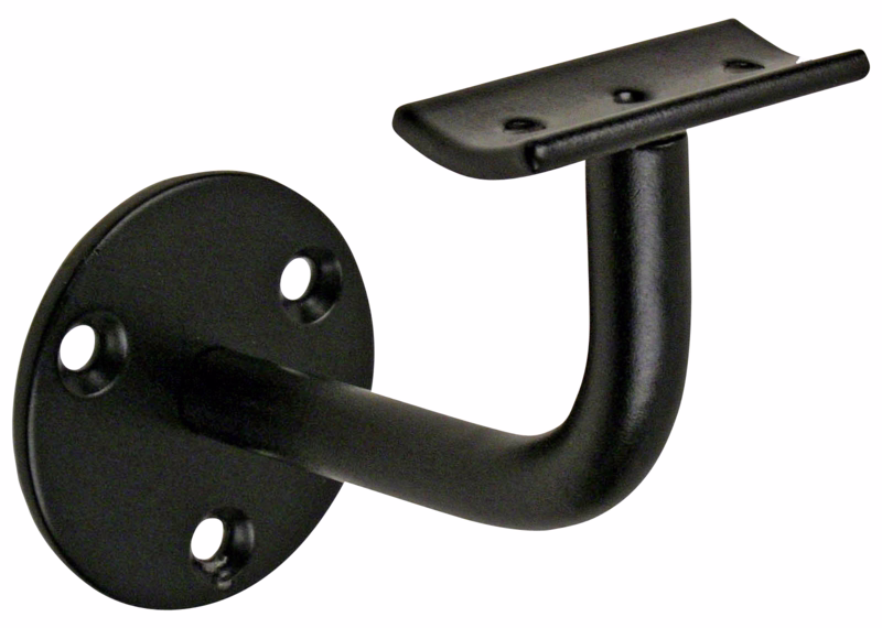 Gelænderholder sort 65mm 6610