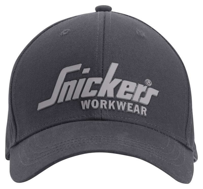 Logo cap koksgrå/sort One Size