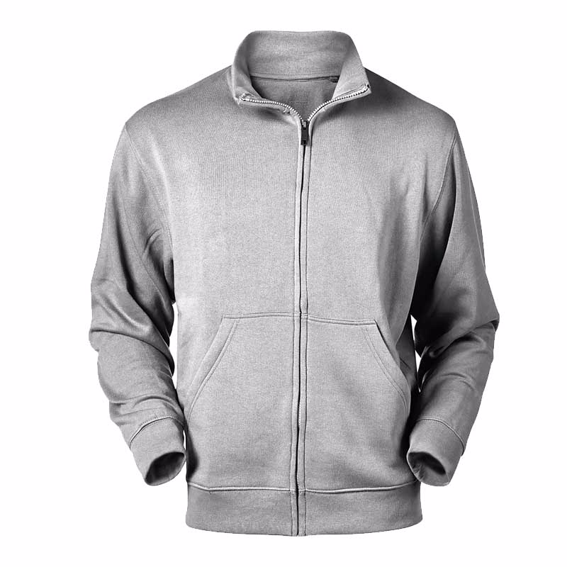Sweatshirt m/lynlås Lavit Grå-meleret Str. S