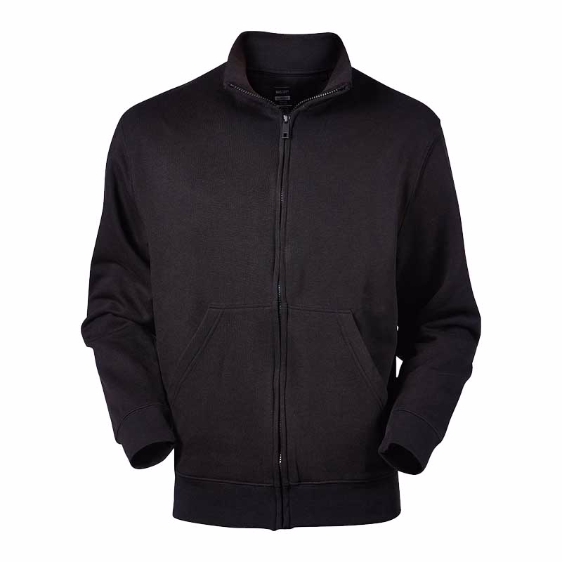 Sweatshirt m/lynlås Lavit Sort Str. M