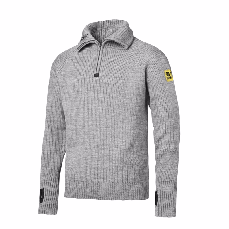 Uldtrøje 2905 lys gråmeleret str.S