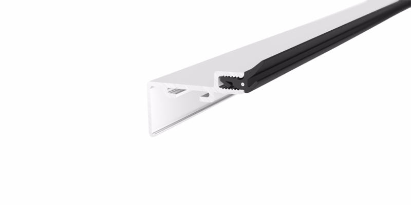 Glasliste hvid GL24, 6000mm