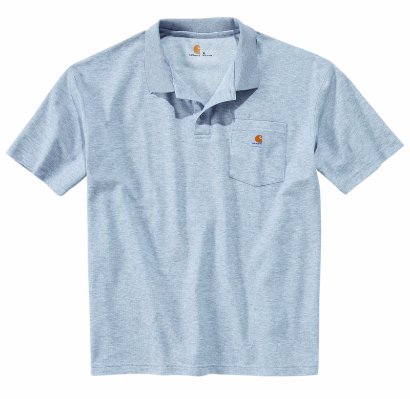 Polo shirt work pocket grå, Str. XL