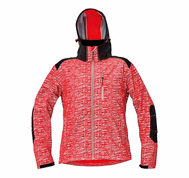Jakke Softshell Hi-vis rød Str. M
