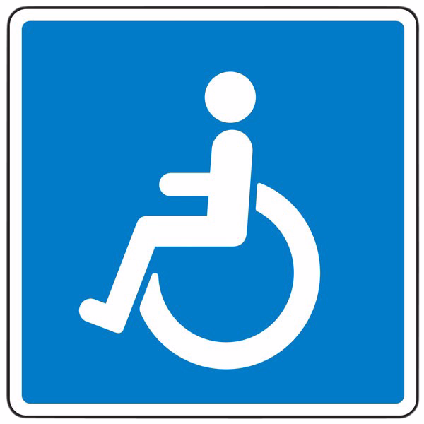 Oplysningstavle E23.1"invalide V"