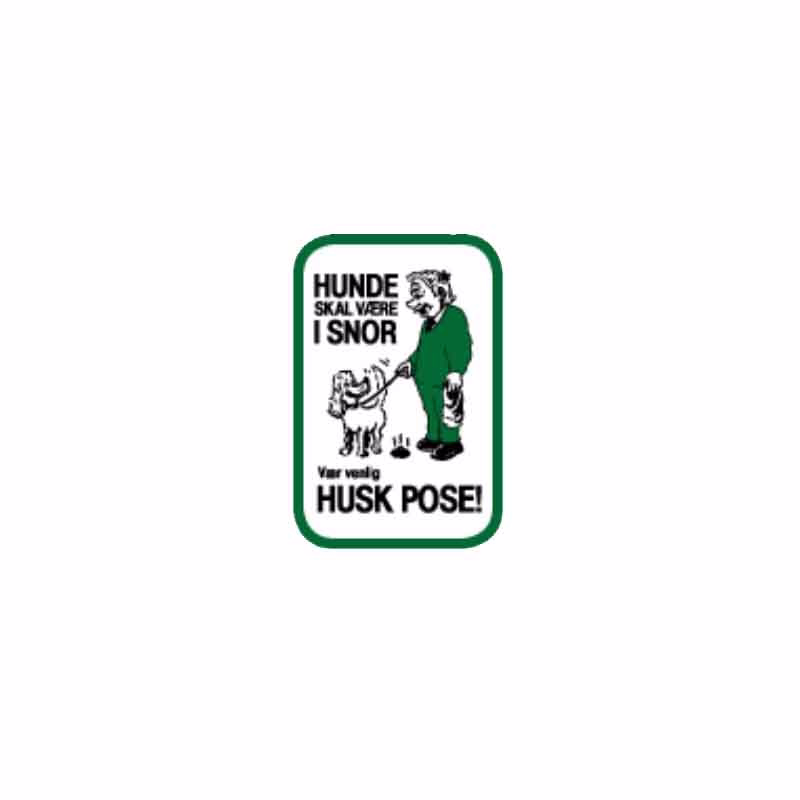 Oplysningstavle "husk pose"