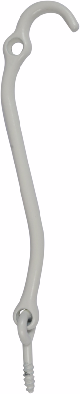 Stormkrog hvid 170mm m/øsken + 1 hul 21373