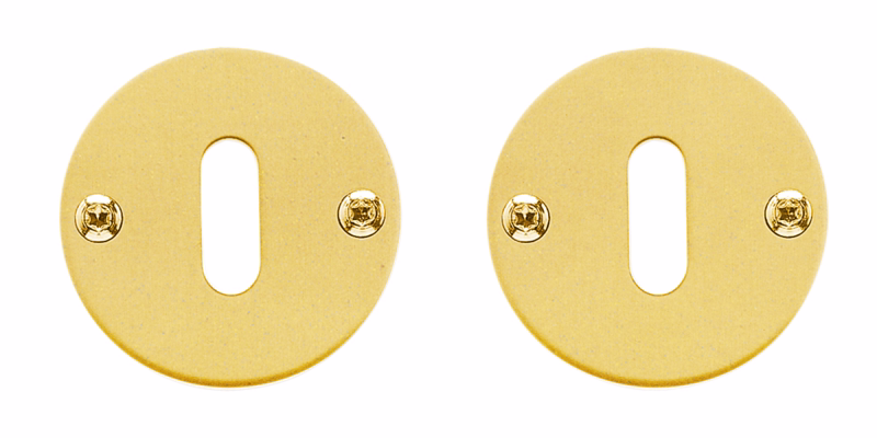 Nøgleskilte mess mat Ø50x2mm massiv cc38mm m/træskr 1115.94M