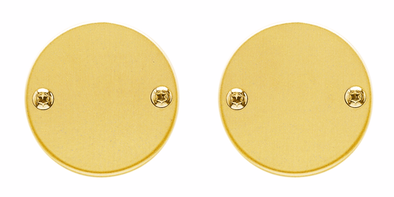 Blindskilte mess mat Ø50x2mm massiv m/træskr cc38mm 1115.95