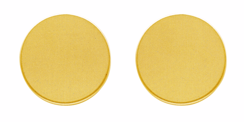 Blindskilte mess mat Ø52x4mm klips cc30mm 1140.95