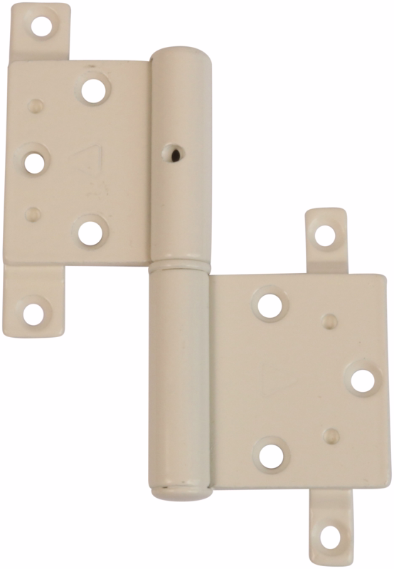 Dørhængsel hvid 120x41,5mm H m.t. 11198