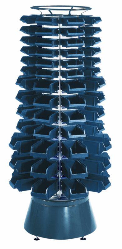 Drejetårn til lagerkasser