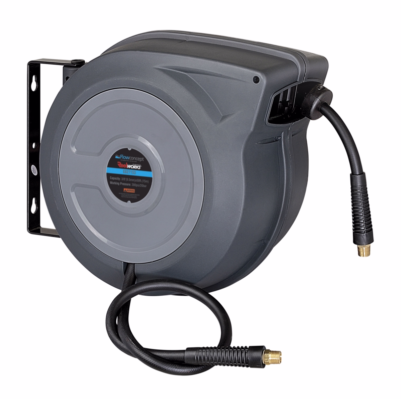 Slangeoprullersæt 3/8" x 15 m m/blæsepistol