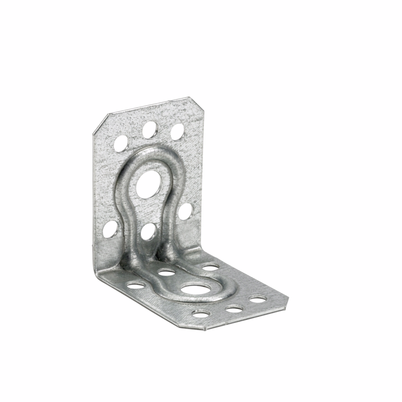 Vinkelbeslag m/ribbe, Mini, 37x47mm