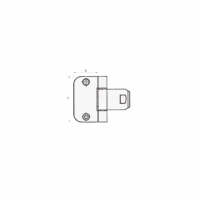 Hængsel indstik G2465F guld 30kg