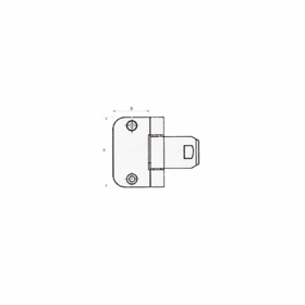 Assa Abloy - Indstikhængsel 2465