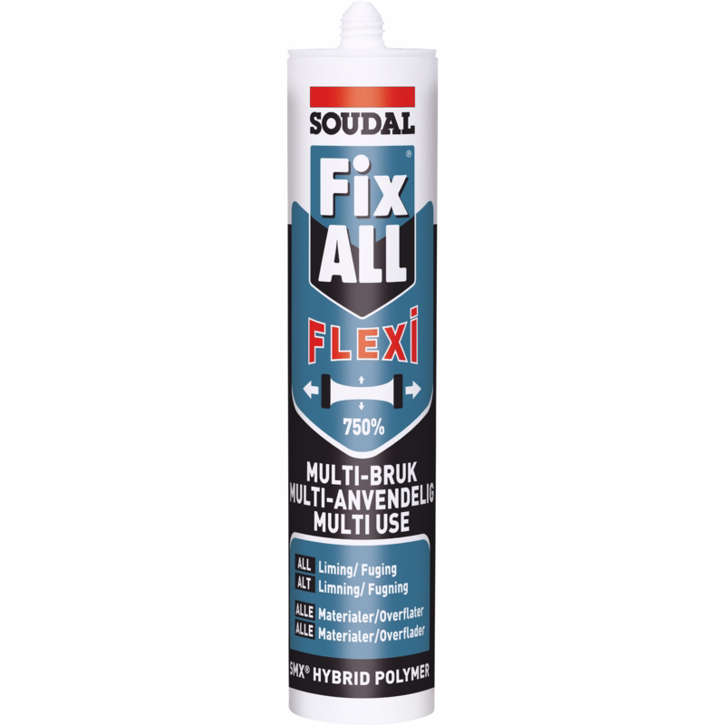 Montagelim Fix All Flexi grå 290ml