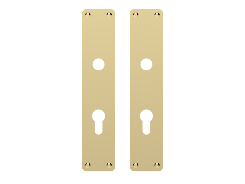 Langskilte mess 220x45x2mm cyl Euro cc72mm P3210.92
