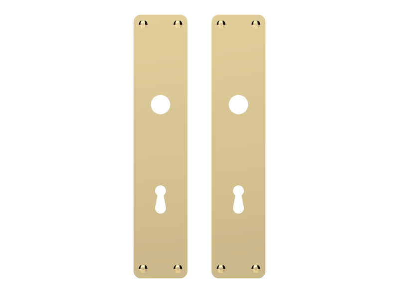 Langskilte mess 220x45x2mm nøglehul cc72mm P3210.94