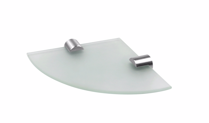 Hjørneglashylde 8 x 150 x 150 mm