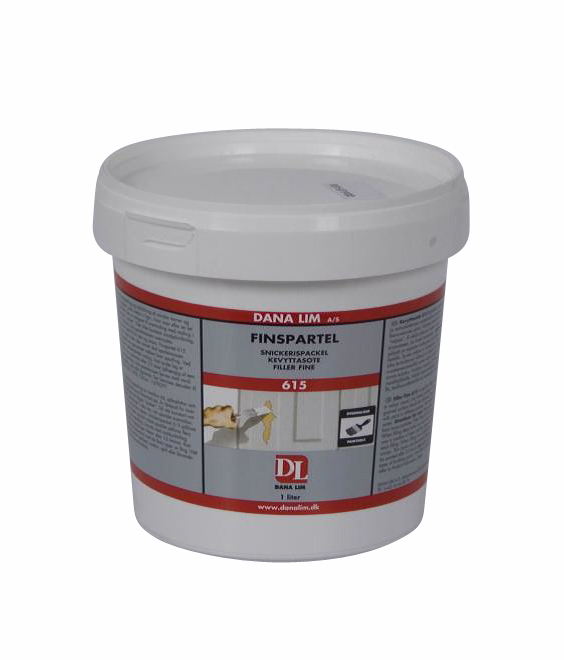 Spartelmasse acryl fin 615 1 L