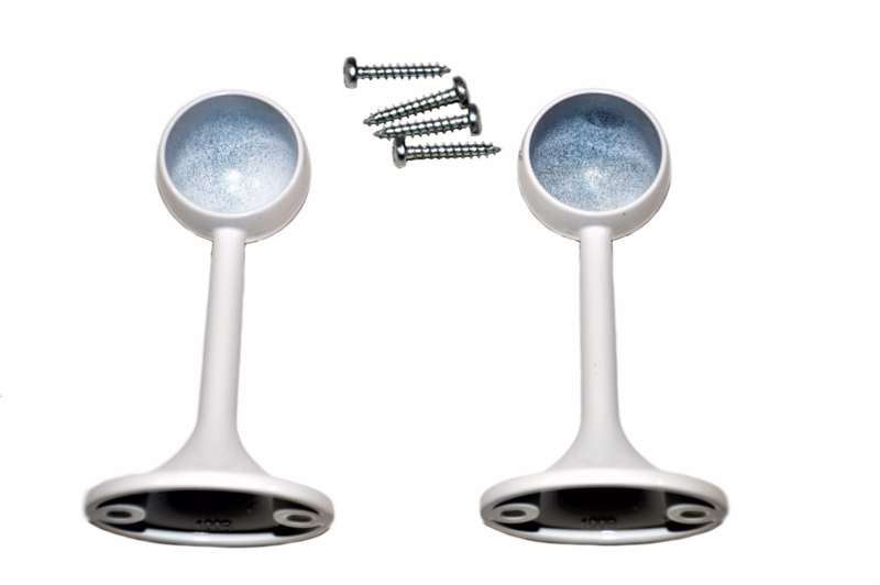 Afstandsholder luk hvid 25mm C100-10 á 2 stk