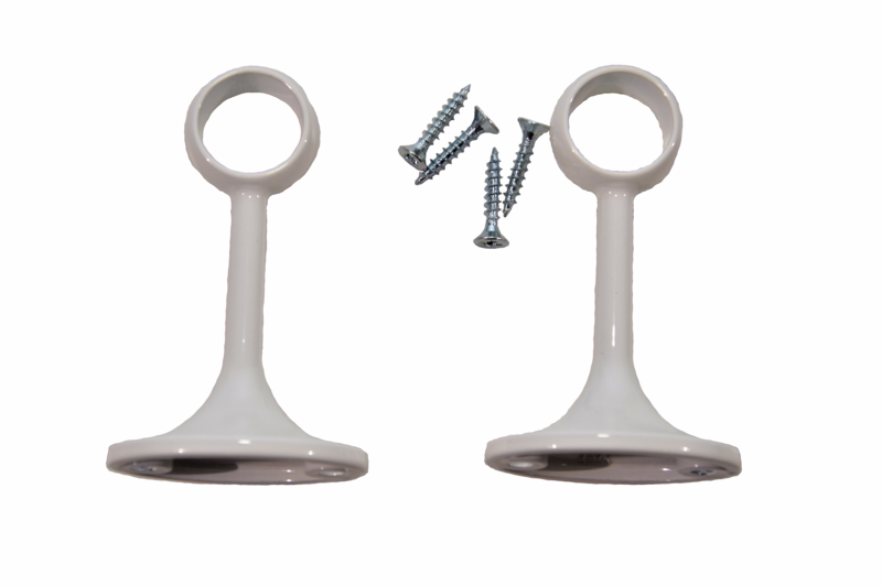 Afstandsholder åben hvid 19mm C101-07 á 2 stk