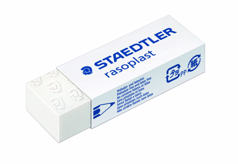 Viskelæder Rasoplast, 65x23x13mm Hvid