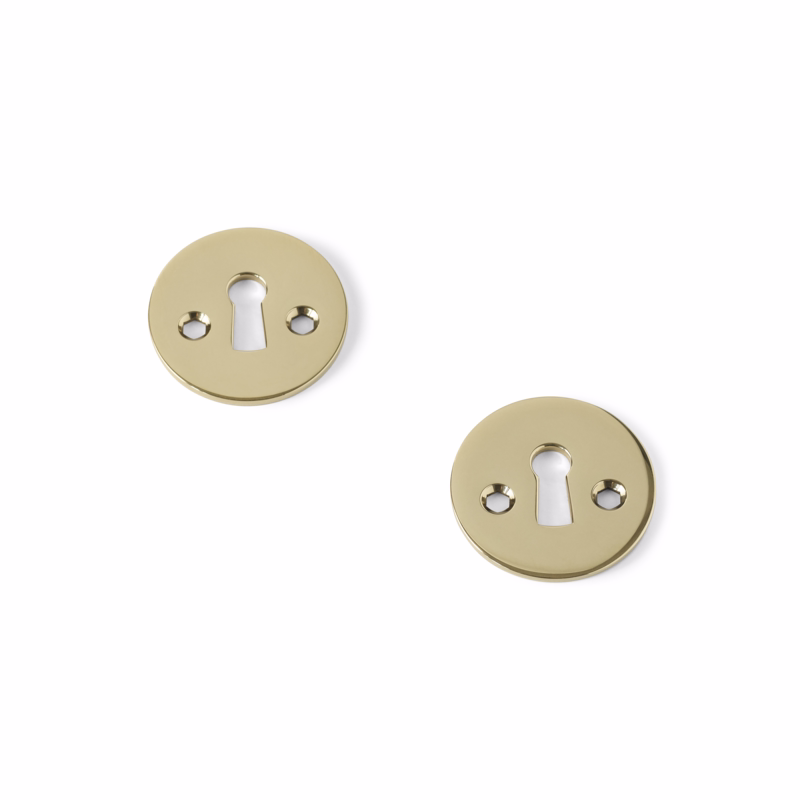 Nøgleskilte mess Ø50x3mm massiv cc27mm