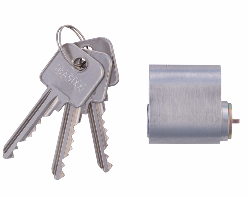 Cylinder oval 1660 rsl m/3 nøgler