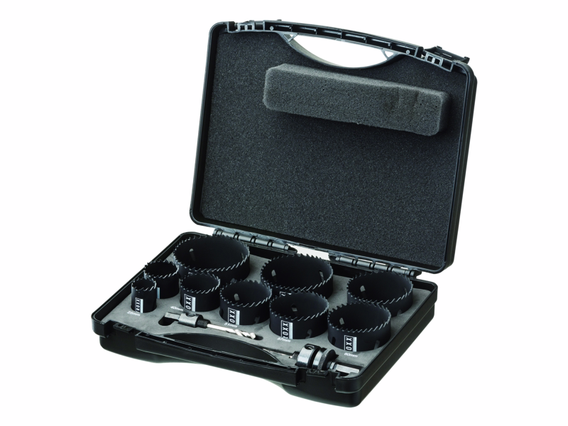 Hulsavsæt HSS bimetal 11 dele 25-76mm - snedker