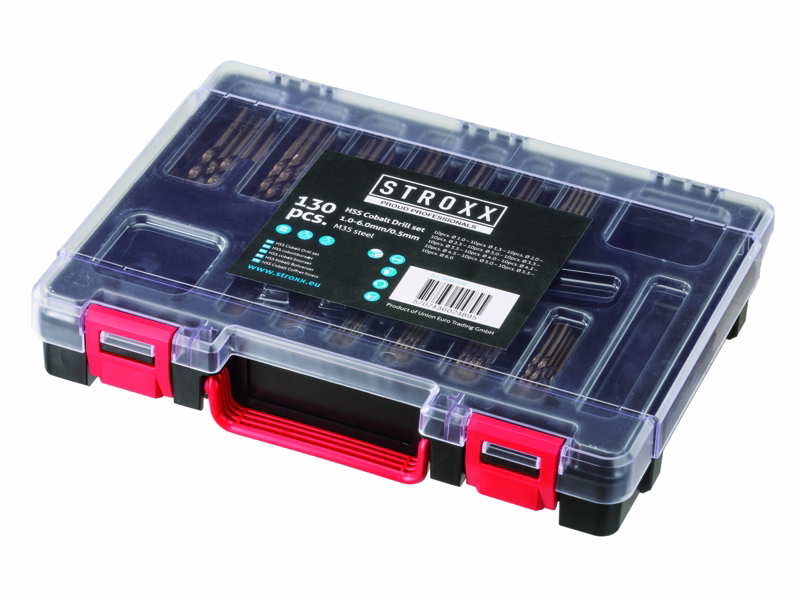 Borsæt HSS cobolt 1-6mm / 0,5mm slebet, 130 dele