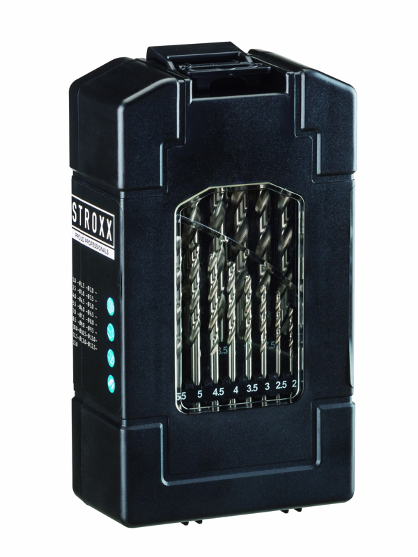 Borsæt HSS 1-13mm / 0,5mm slebet, 25 dele