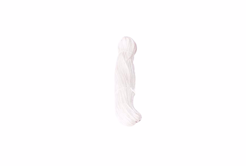 Flisesnor hvid nylon 3mm-10m