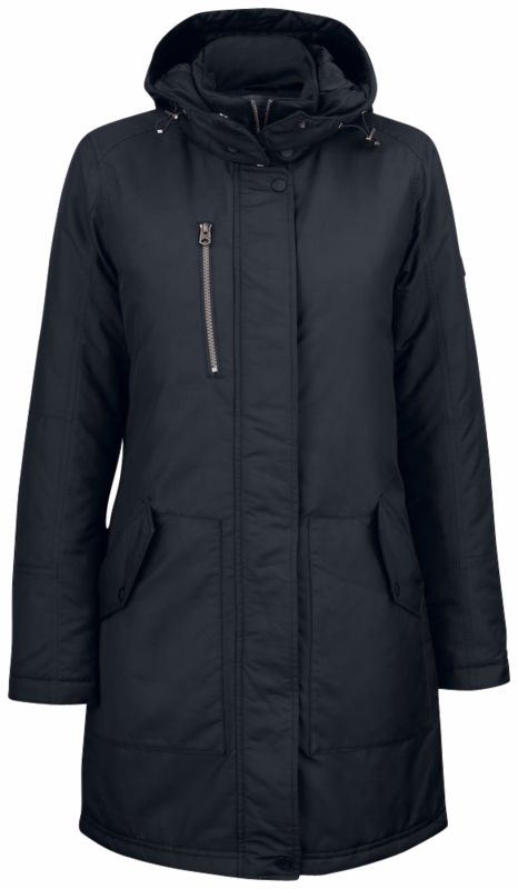 Parka Jakke Glacier Peak Dame sort, str. M