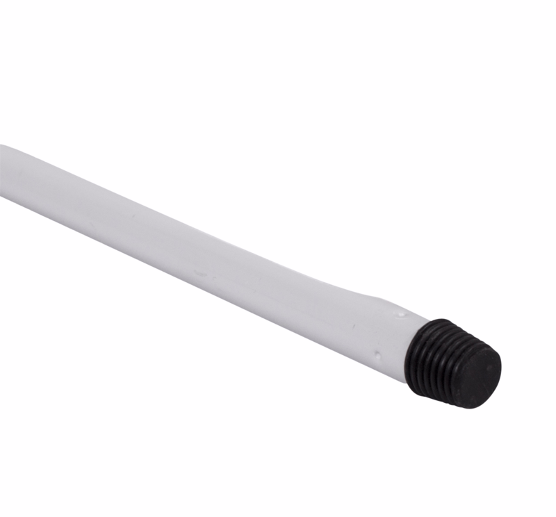 Skaft letmetal hvid m/gevind 1300 mm