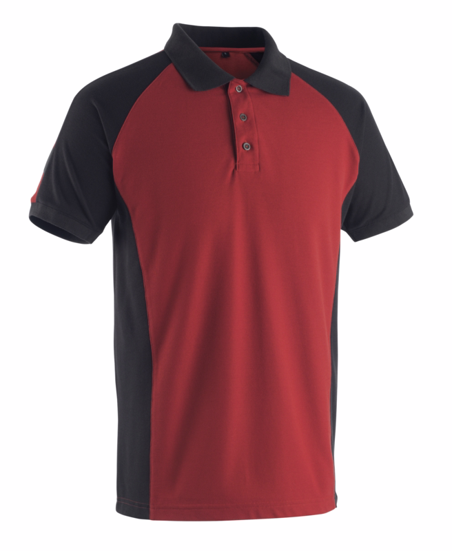 Polo shirt Bottrop rød/sort, Str. 2XL