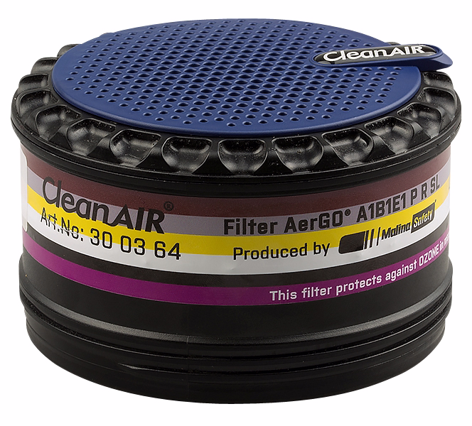 Gas- og dampfilter AerGO ABE1P3-Ozon pak á 2 stk