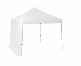 BASIXX - Sidestykke hvid t/telt-pavillon