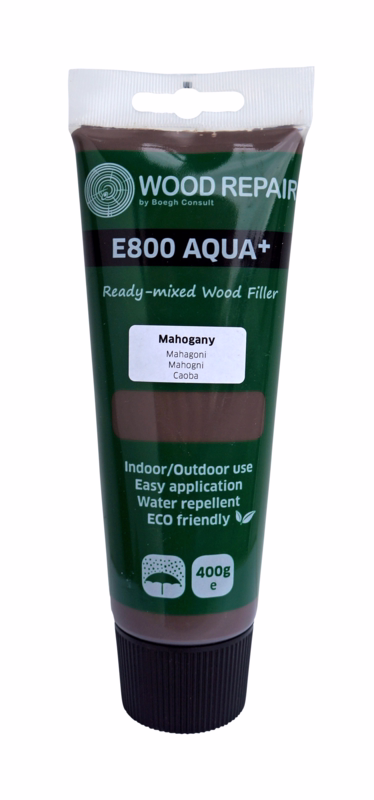 Spartelmasse Wood Mastic E800, mahogni, vandafv, 400g