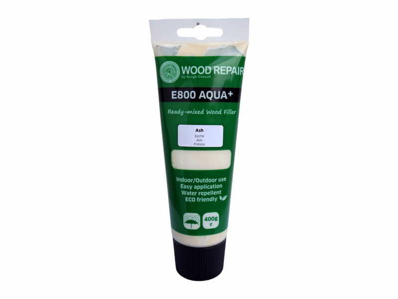 Spartelmasse Wood Mastic E800, ask, vandafv, 400g