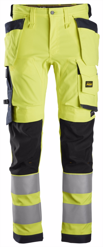 Arbejdsbuks 6243 Stretch Hi-viz gul/navy, str. 104