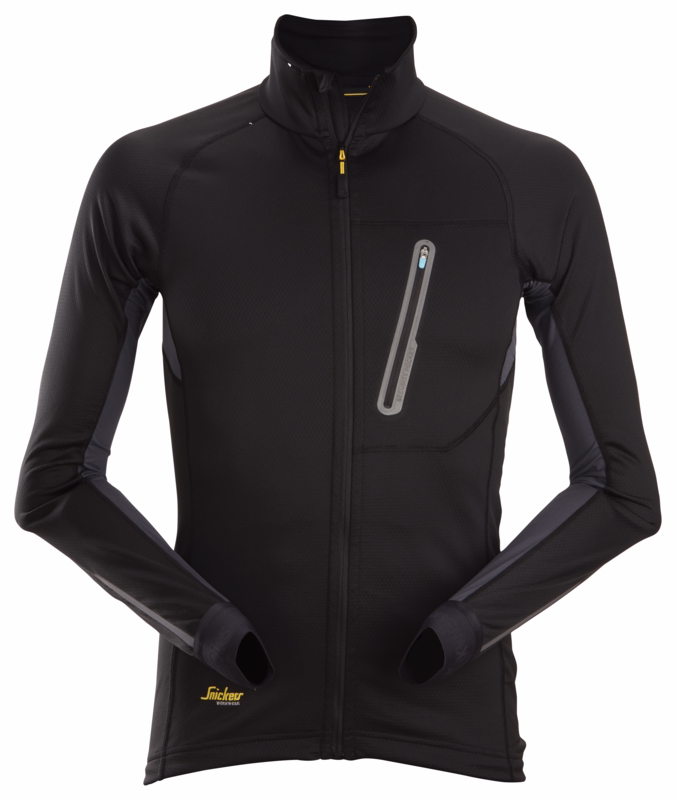 Sweatshirt Midlayer 9448 Sort/Koksgrå Str. XL