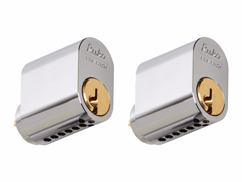 Cylinder oval RD1660 kr 2 stk ensl. m/3 nøgler