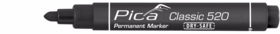 Pica - Speedmarker/tusch sort 1-4mm, rund spids