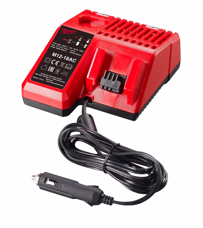 Oplader M12-18 AC, 12-18V t/bil