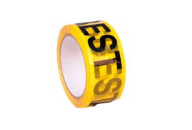   - Advarselstape ASBEST, gul/sort, 50mm x 66m