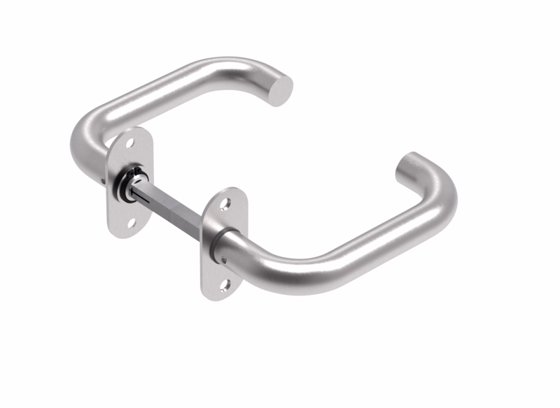 Dørgreb RS U-form Ø18 smal massiv cc49, 65-89 7020.07CD