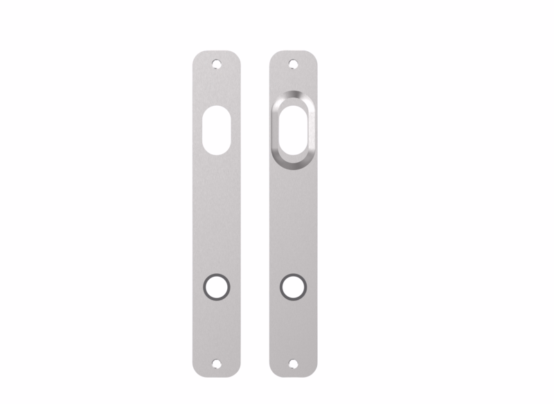 Langskilte smal RS 235x35x2mm cyl 2/11mm cc105mm